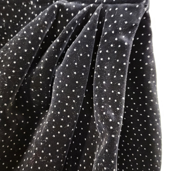 THEORY Dot  Velvet Pleated Wrap Skirt Size 8 NWT - Picture 3 of 15